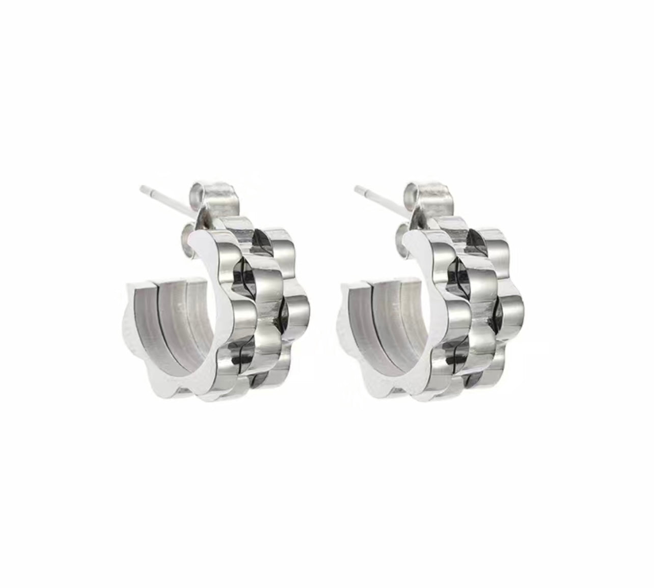 Naudy Semi Hoops Earrings