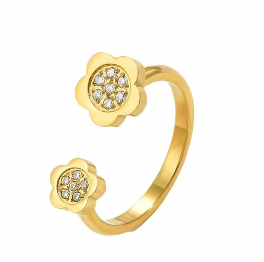 Double Flower Ring